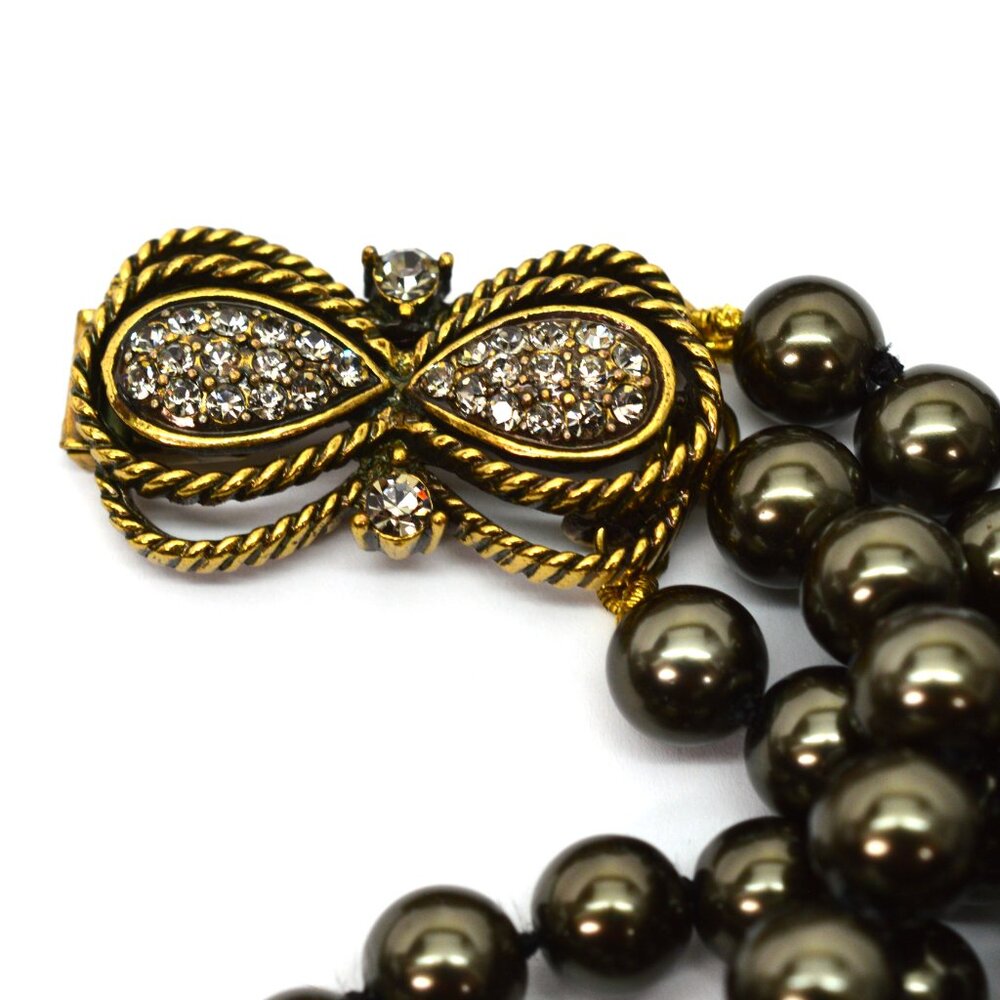 Heidi Daus Triple Strand Offset Statement Enhance… - image 5